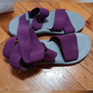 Sandals Elastic Straps Purple Columbia Size 7